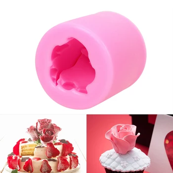 HILIFE Форма для печенья, мыла, помадки, 3D Форма для розы, Силиконовая форма для торта, Инструмент для украшения торта, Формы для выпечки