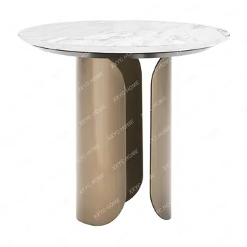 Журнальный столик, Мраморный диван, Комбинация приставных столиков, Изысканный Металлический Угловой Столик в стиле Ретро для гостиной, аксессуары для украшения дома.