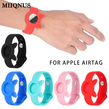 Мягкий силиконовый защитный чехол Airtag Airtag с защитой от царапин, браслет-трекер, браслет для Apple Airtag, детский ремешок для часов
