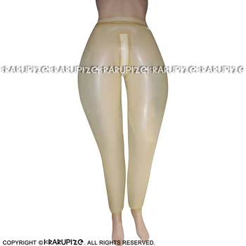 Прозрачные надувные сексуальные Латексные Леггинсы с застежкой-молнией, резиновые штаны, Брюки CK-0037