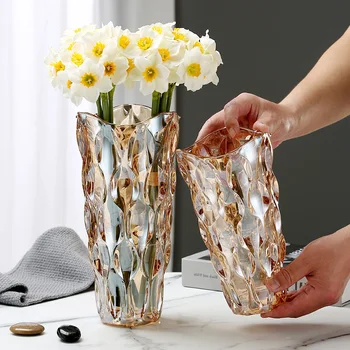 Стеклянные вазы для цветочных композиций Домашний декор Настольная ваза Украшение дома Современные аксессуары