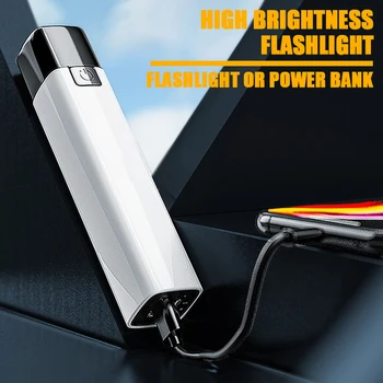 Супер Яркий светодиодный перезаряжаемый фонарик Портативный USB-зарядный фонарик высокой мощности для кемпинга Водонепроницаемый фонарь дальнего действия